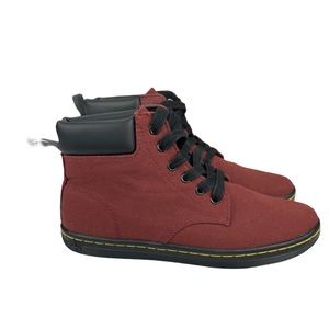 Dr. Marten’s Women’s Size 8 Maelly Burgundy Ankle Canvas Boots